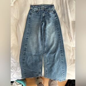 American Eagle Outfitters Medium Blue Wide Leg Jeans
